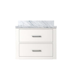 White Single Bath Vanity 24 in. W x 18 in. D, with Acrylic Top