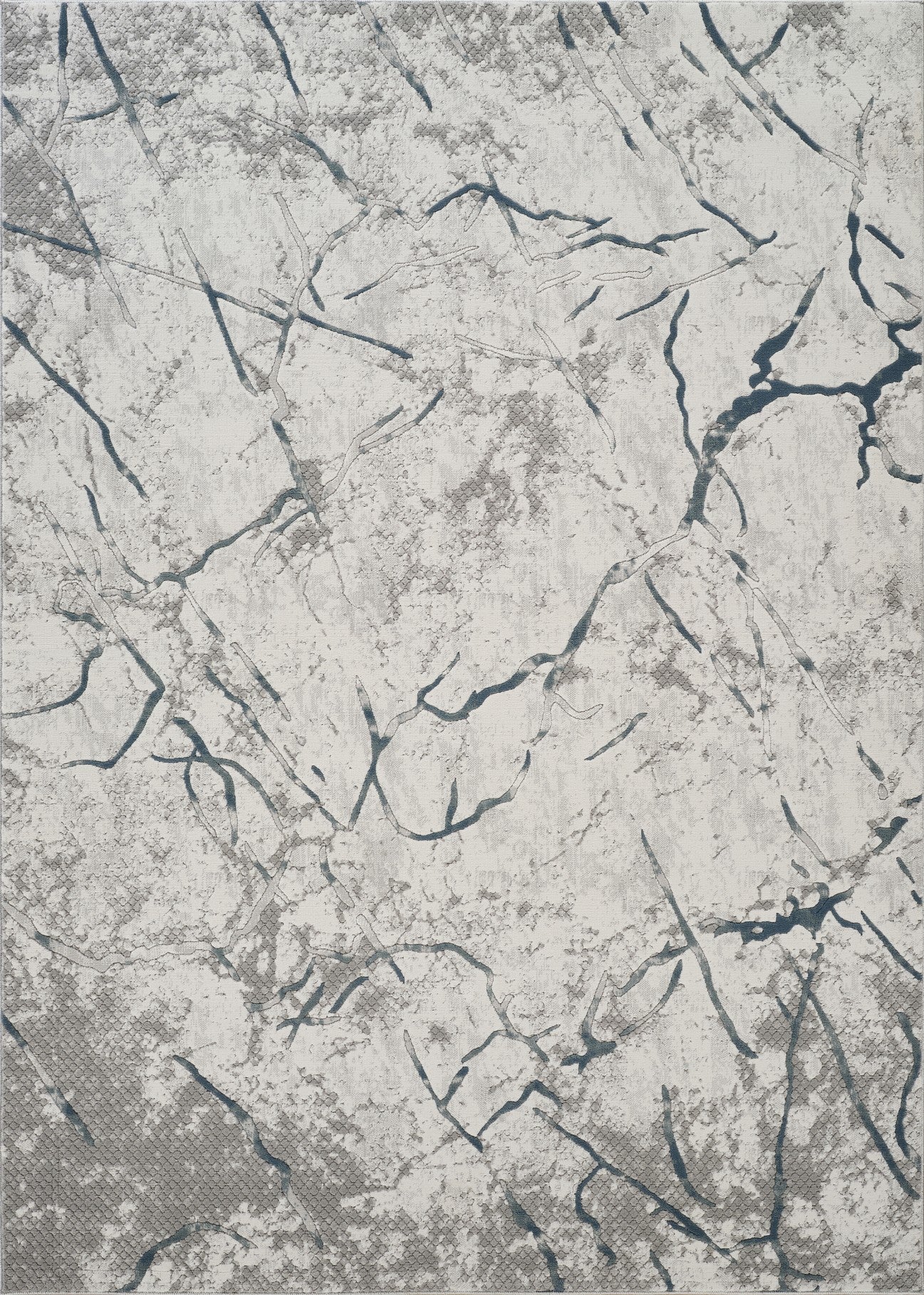 Geometrix GC_DIM1007 Gray 5 ft. 3 in. x 7 ft. 3 in. Area Rug