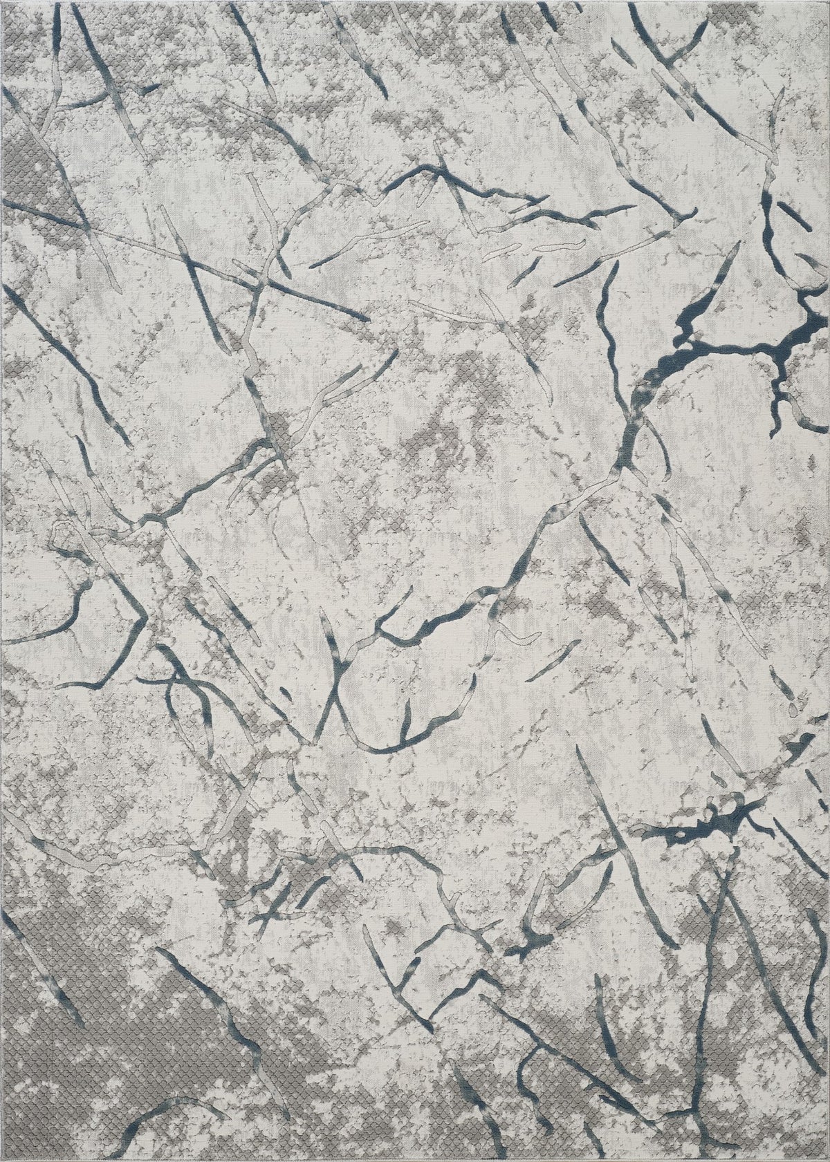 Geometrix GC_DIM1007 Gray 5 ft. 3 in. x 7 ft. 3 in. Area Rug