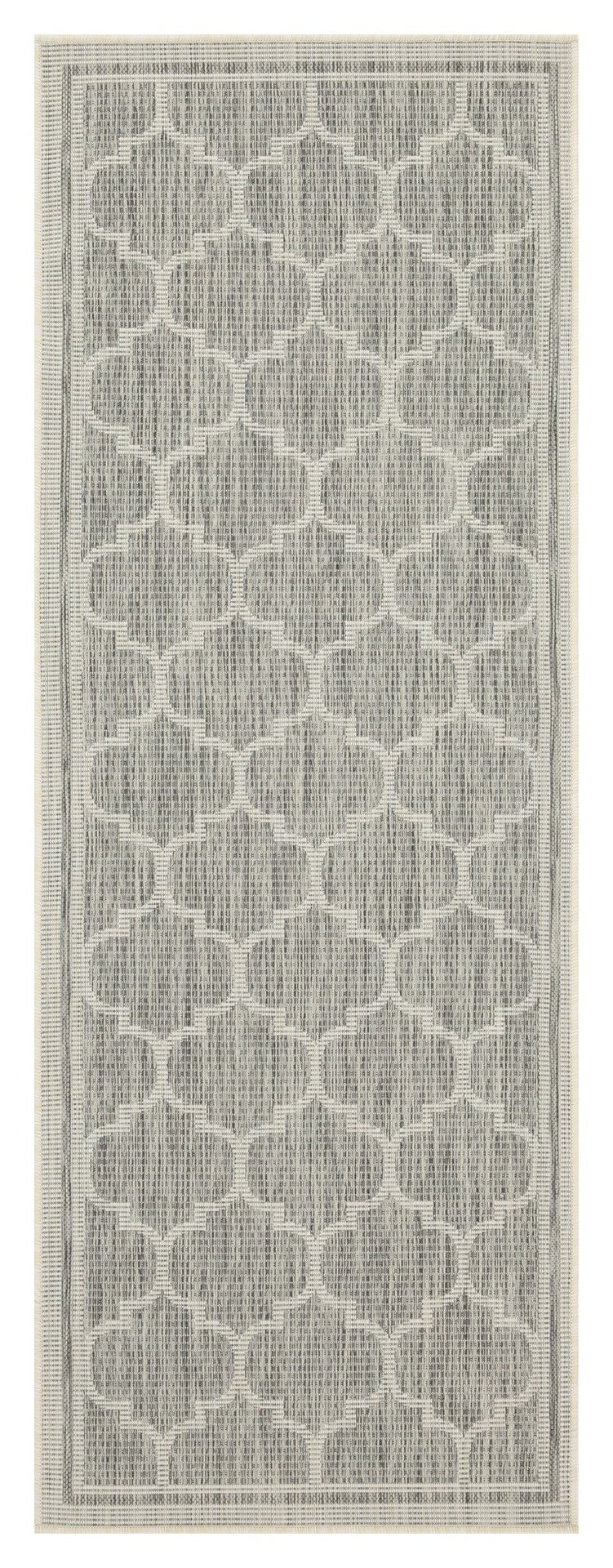 Sunshine GC_HAR2006 Silver 7 ft. 10 in. x 10 ft. 3 in. Indoor/Outdoor Area Rug