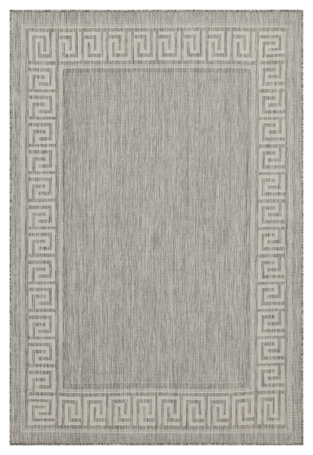 Sunshine GC_HAR2003 Silver 7 ft. 10 in. x 10 ft. 3 in. Indoor/Outdoor Area Rug