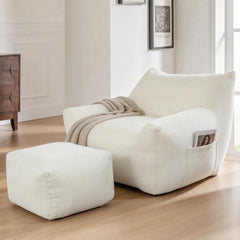 Bean Bag Chair for Adults, Oversized Comfy Beanbag Living Room Lazy Sofa for Bedroom & Dorm