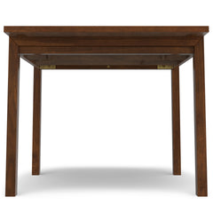 Wilson 60-76 inch x 36 inch Rectangle Transitional Extendable Dining Table in Walnut Veneer