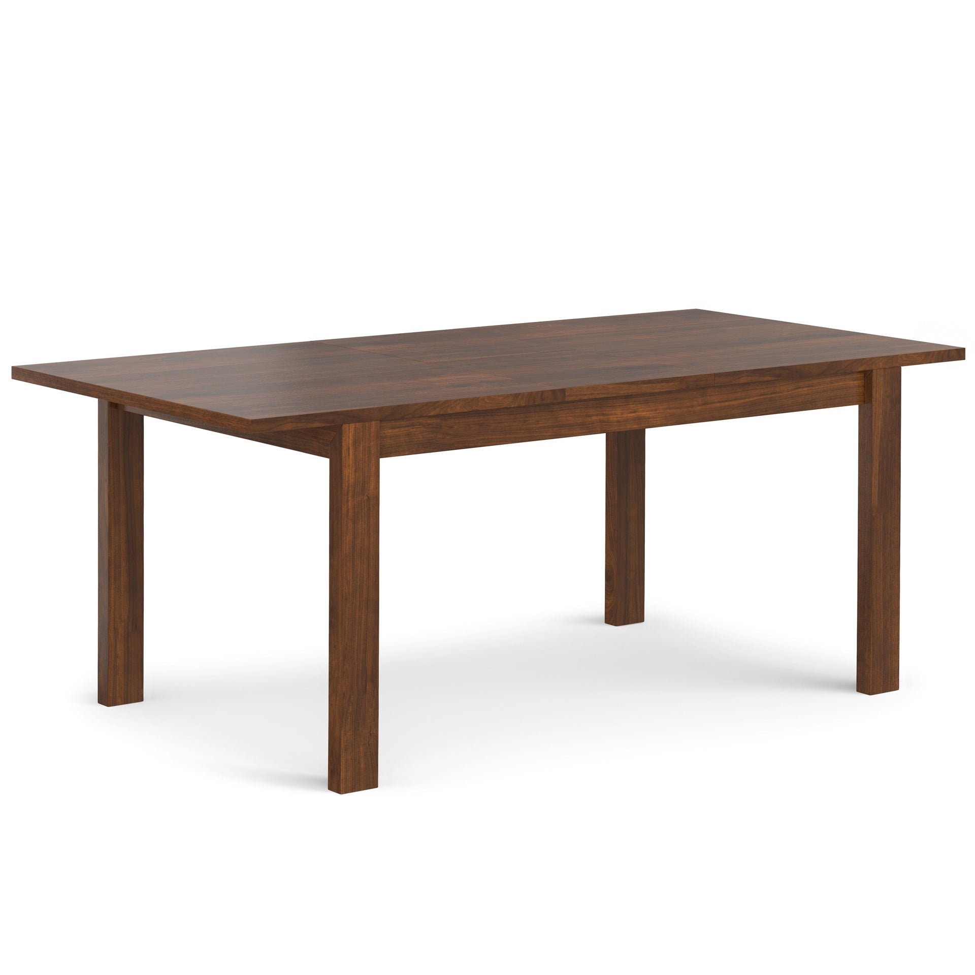 Wilson 60-76 inch x 36 inch Rectangle Transitional Extendable Dining Table in Walnut Veneer