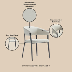 Dining Chair in Oatmeal
