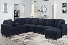 Sectional Sofa, Dark Blue