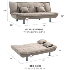 Lionel G138-S Sofa Bed , MOCHA