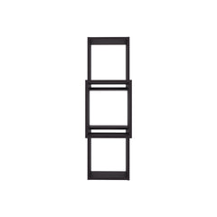 Seyner 3-Cube Wall Shelf, Open Storage and Display Shelves for Living Room Decor or Office Decor, Black