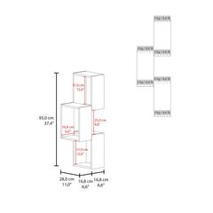 Seyner 3-Cube Wall Shelf, Open Storage and Display Shelves for Living Room Decor or Office Decor, Black