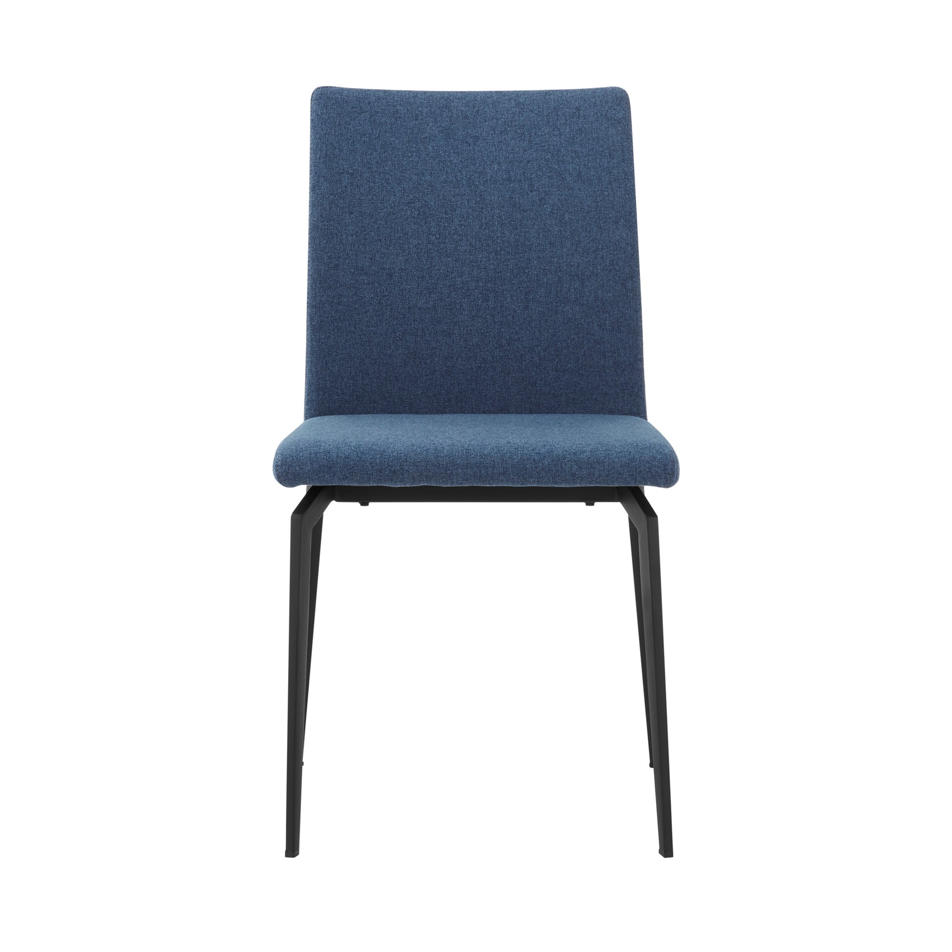 Xavien Blue Fabric and Metal Dining Room Chairs - Set of 2