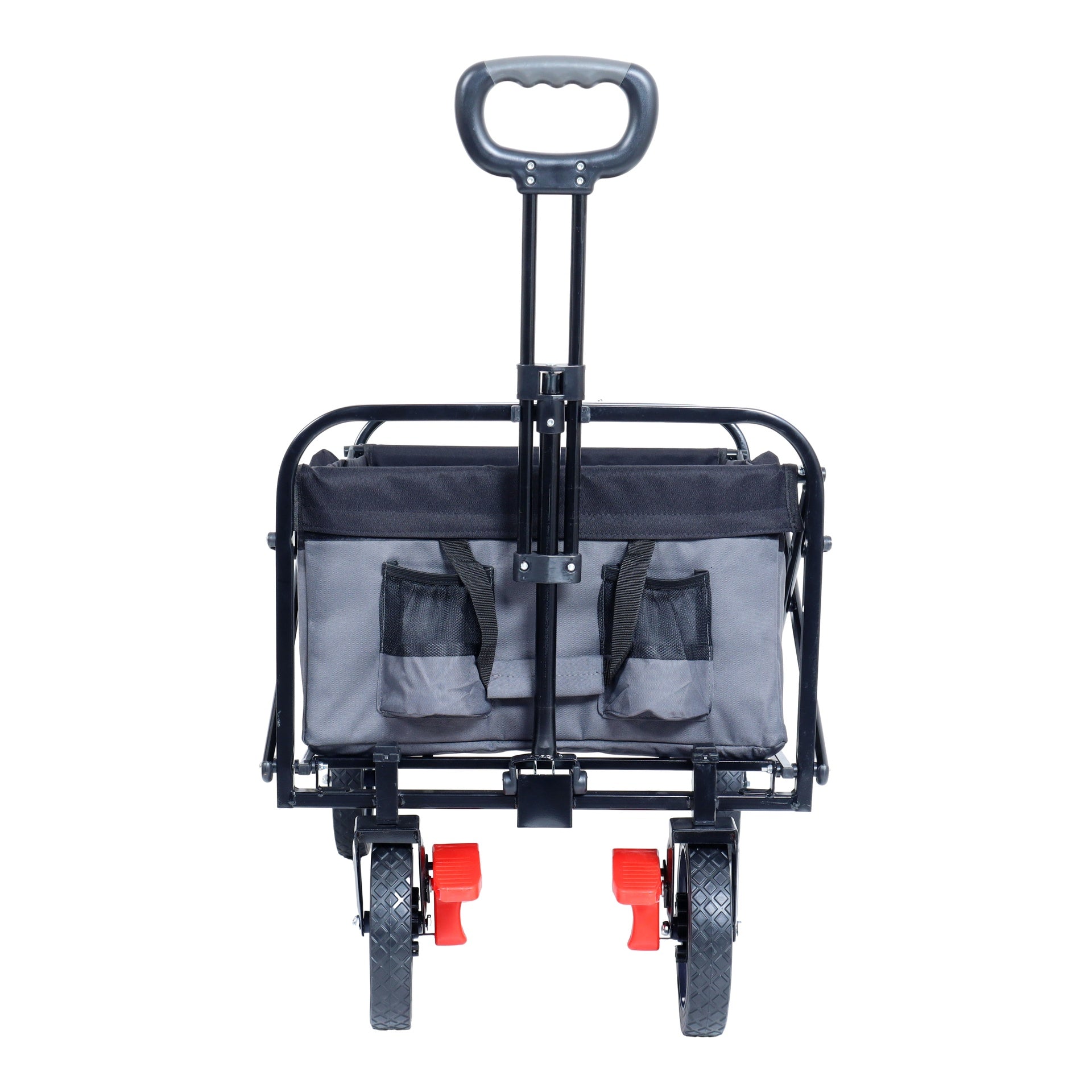 150L Collapsible Wagon Cart Foldable, Utility Garden Wagon with 360lbs Weight Capacity, Heavy Duty Portable Sport Wagon with Wheels for Outdoor, Grocery, Shopping