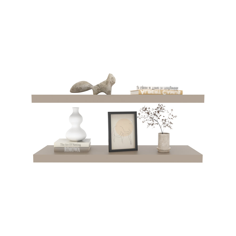 Floating Shelf Dallas, Living Room, Taupe