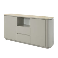 Ingram Ceramic Top & Light Gray Finish Server