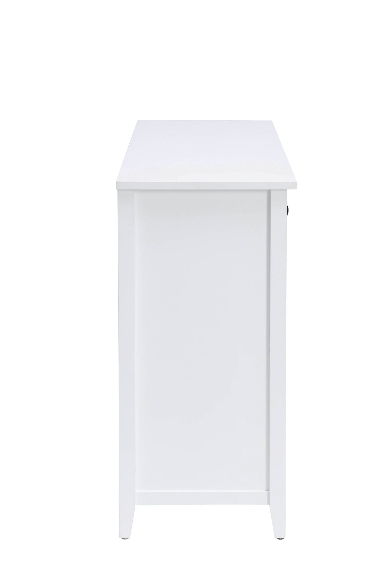 Flavius White Finish Console Cabinet