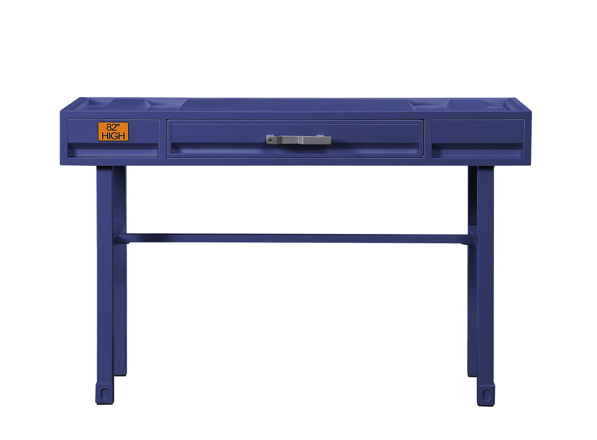 Cargo Blue Finish Vanity Desk