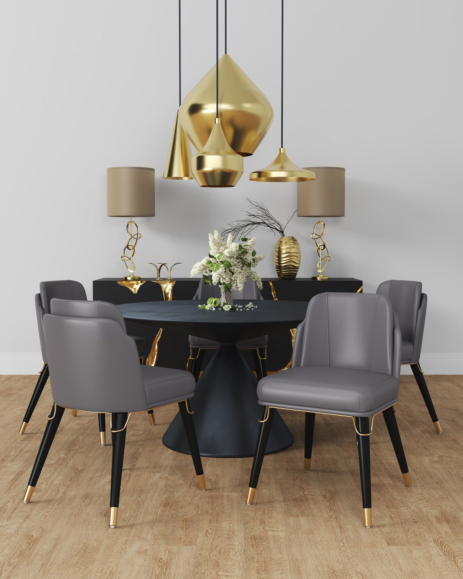 Dining Chair in Graphite