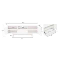 TV Stand in White