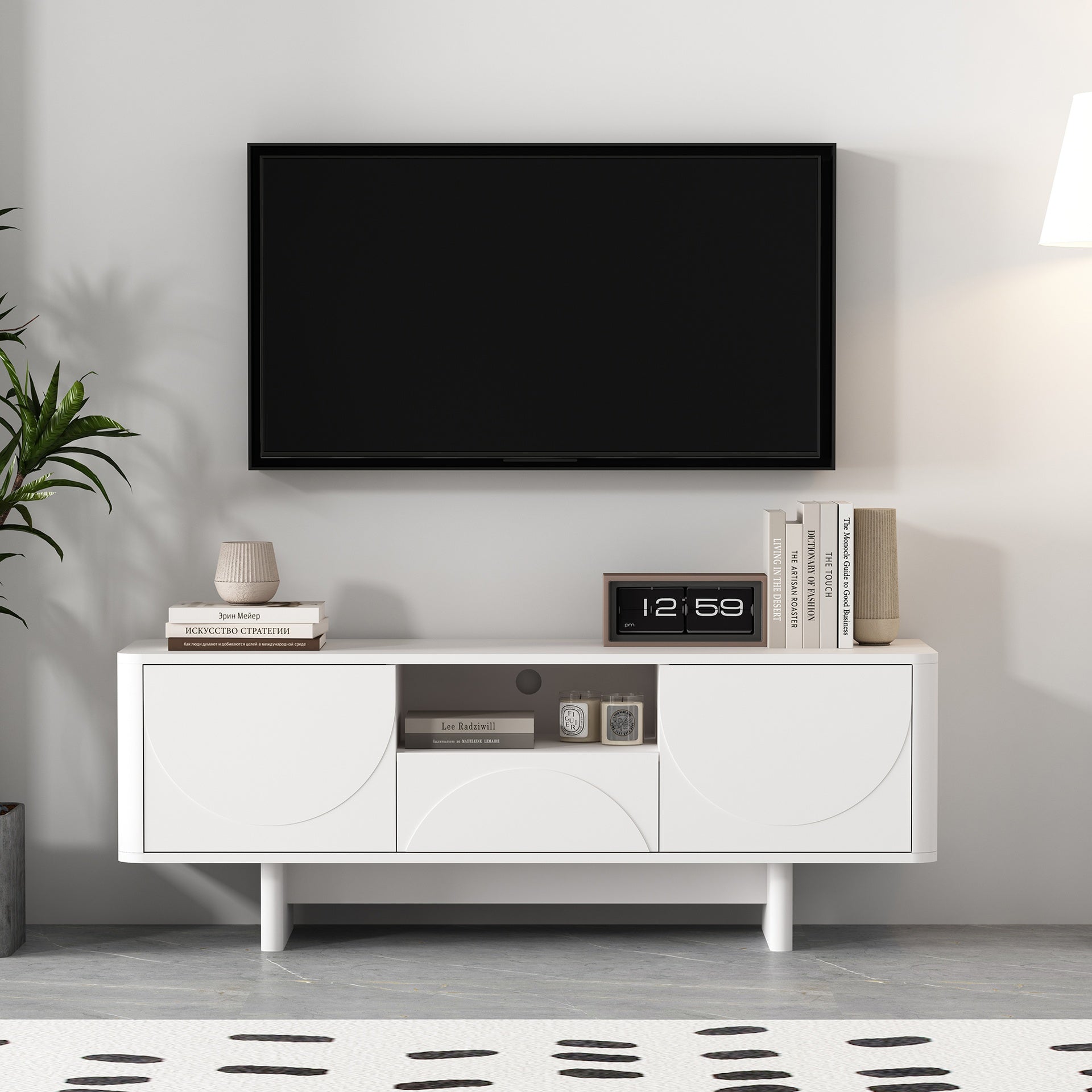 TV Stand in White