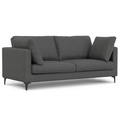 Ava 76 inch Mid Century Sofa with Ottoman Set