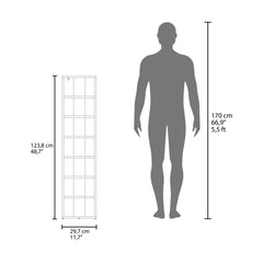 Odesto 48.7" Tall 8-Tier Vertical Shoe Rack, Narrow Shoe Tower for 8 Pairs, Entryway, Living Room, Bedroom