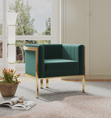 Lounge Chair in Forest Green