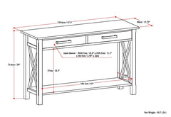 Kitchener - Console Sofa Table - Farmhouse Grey