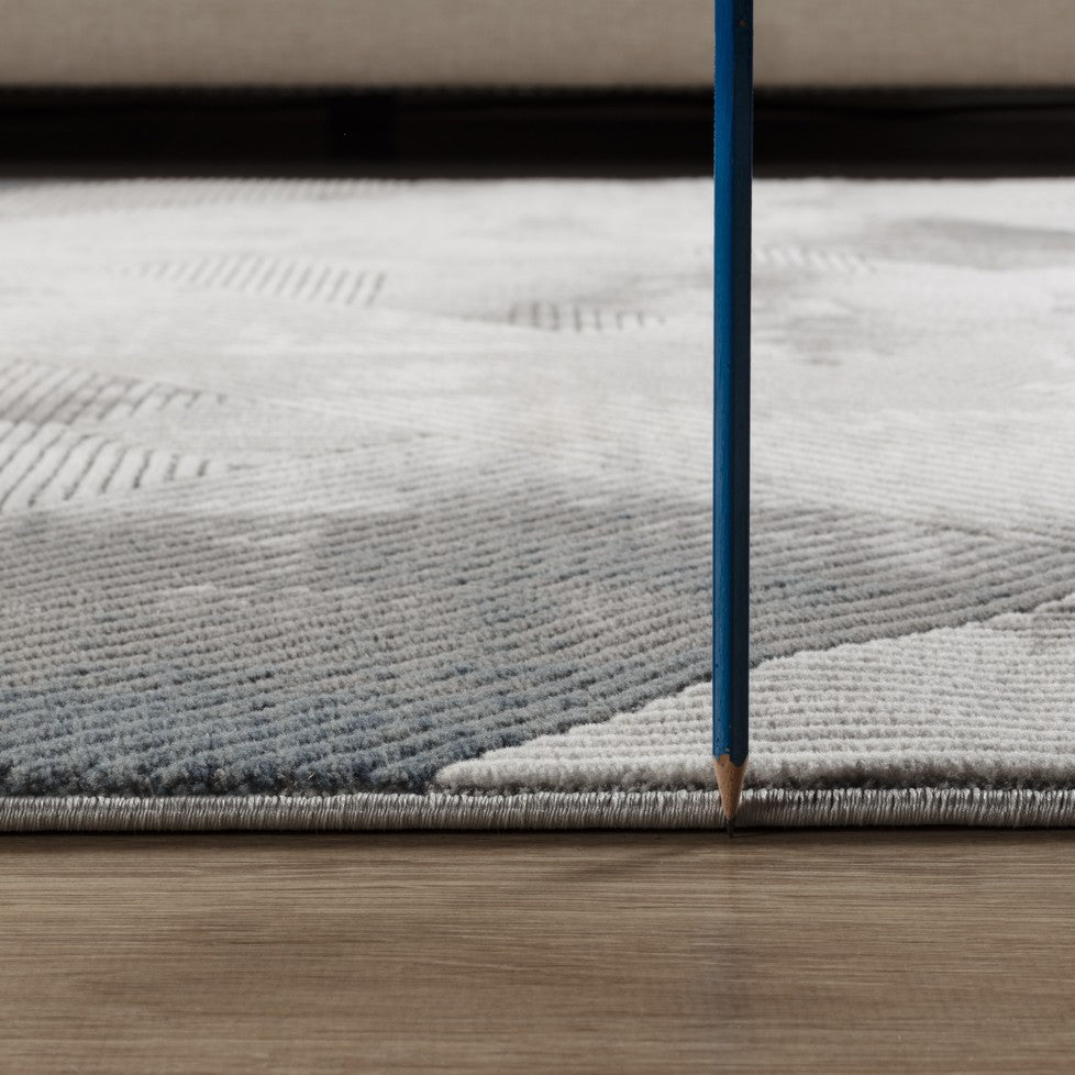 Geometrix GC_DIM1012 Gray 2 ft. 7 in. x 9 ft. 10 in. Area Rug