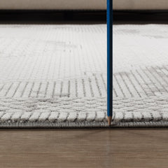 Geometrix GC_DIM1004 Gray 2 ft. 7 in. x 9 ft. 10 in. Area Rug