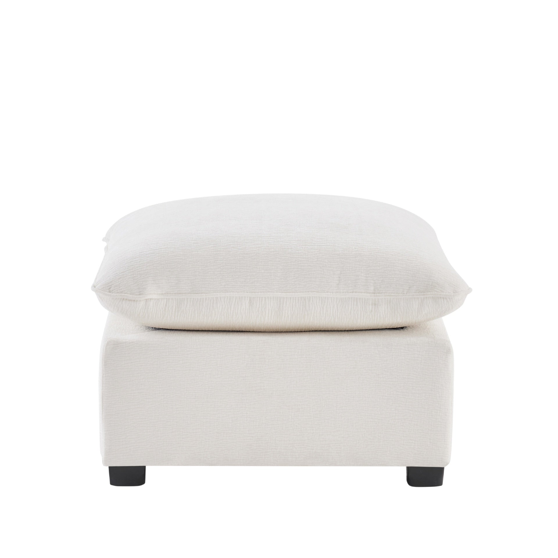 26*26" Ottoman Module for Modular Sectional Sofa,Wide Seat,Chenille,2 Colors