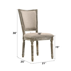 Gabrian Reclaimed Gray Finish 7PCs Dining Room Set