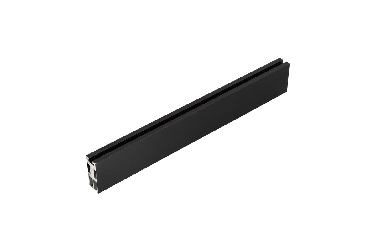 Top Rail Only, Stainless Steel Top Track with Buffer for Shower Door, 24D02P03-T60MBX