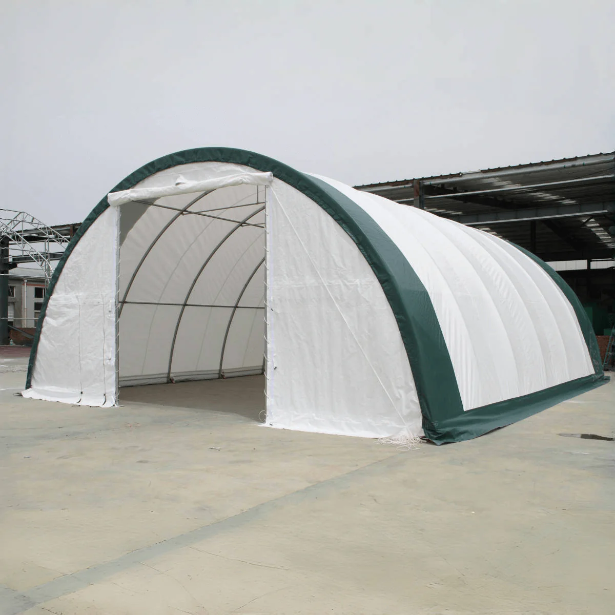 Single Truss Arch Storage Shelter W30'xL40'xH15' 11oz PE