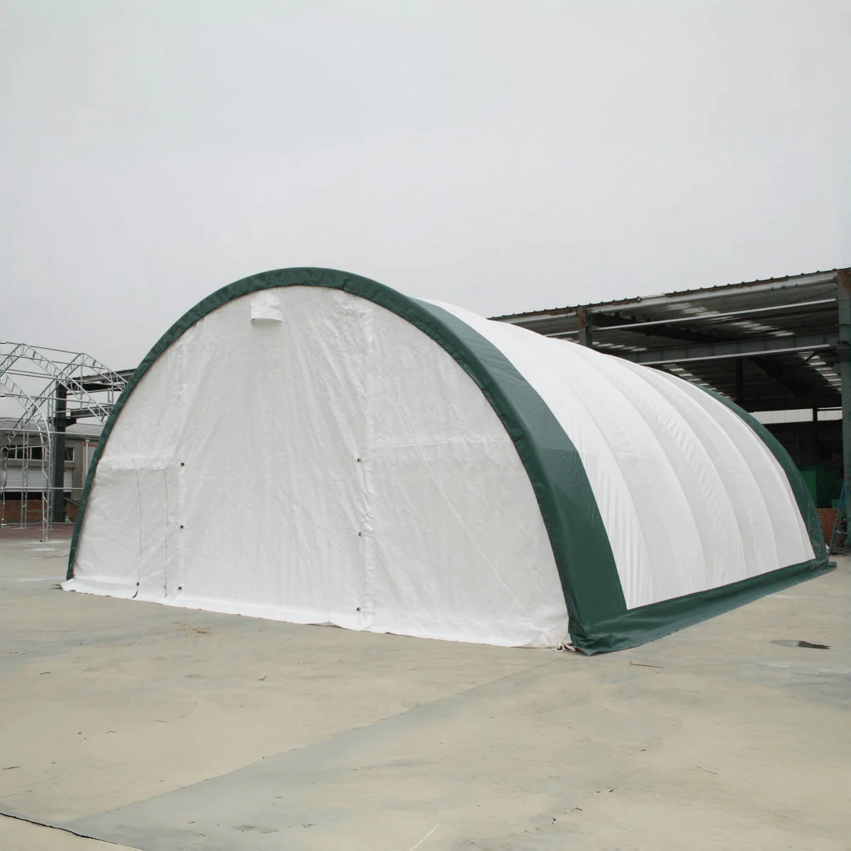 Single Truss Arch Storage Shelter W30'xL40'xH15' 11oz PE