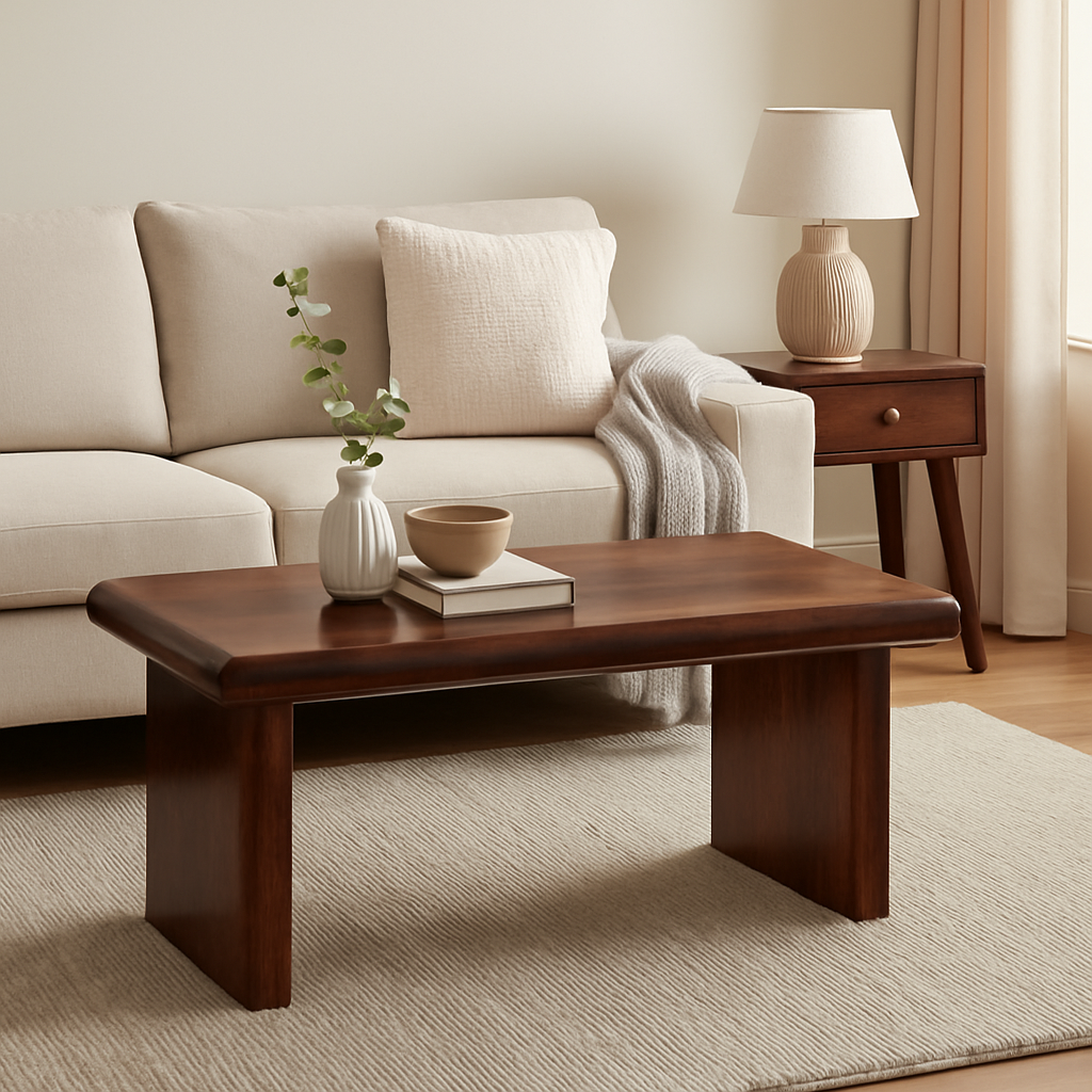 Solid Wood Rio Coffee Table, Dark Brown