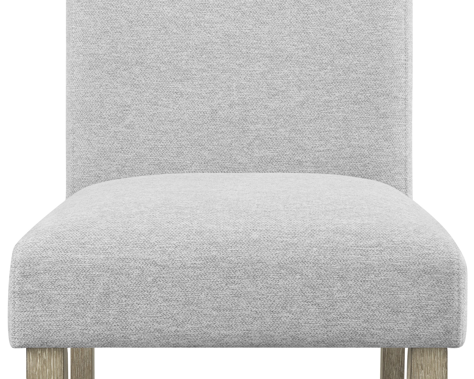 Contemporary Full Back Upholstered Dining Side Chair 2pc Set Gray Standard Height Dining Room Wooden Furniture