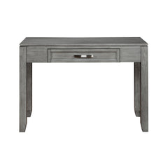 Gray Finish Writing Desk with Drawer Wooden Furniture 1pc
