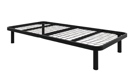 Metal Folding Bed Frame with Foam Mattress of Pockets, Easy Storage and Movable with 4 Castors