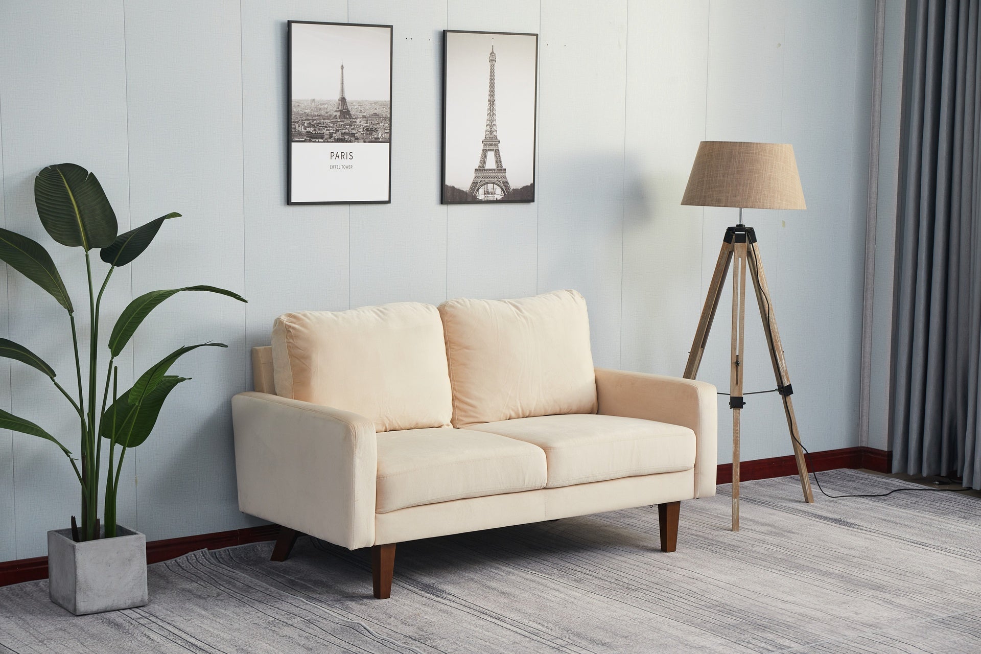 LOVESEAT-BEIGE