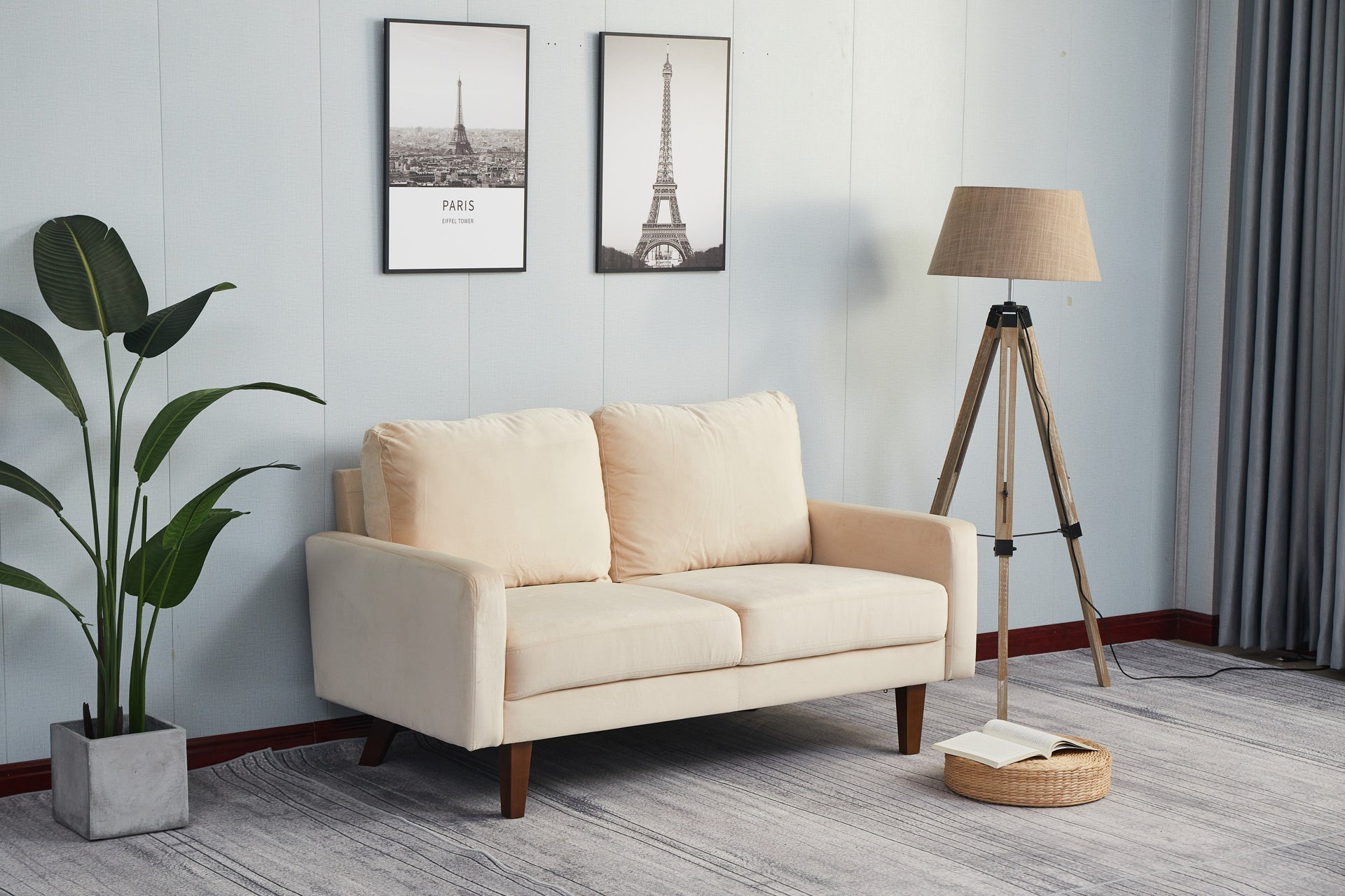 LOVESEAT-BEIGE