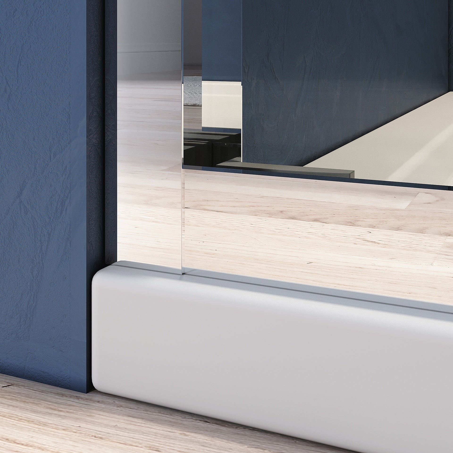 Chrome 56-60 in. W x 62 in.H Sliding Glass Tub Door Semi Frameless Double Bathtub Door, Certified Thick Clear Clear Tempered Glass, 304 Stainless Steel Handles.