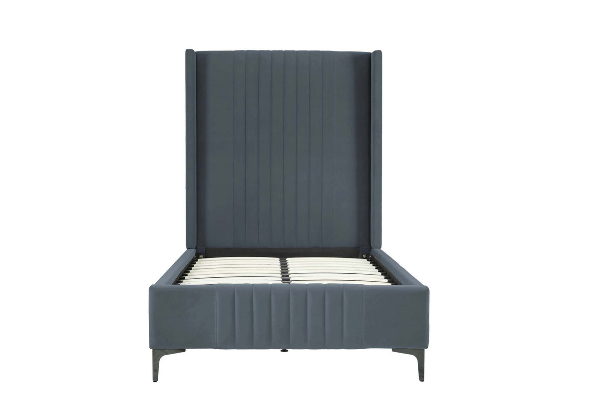 Twin Bed in Gray