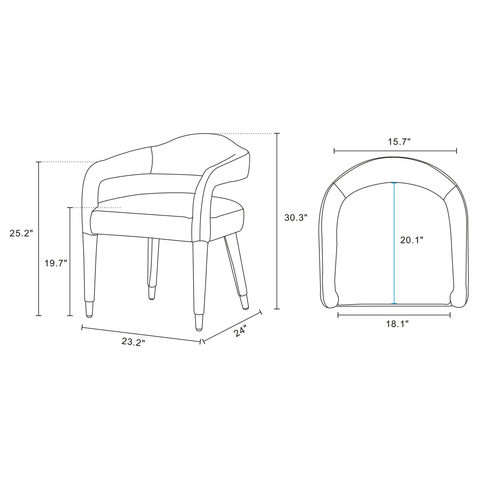 Armchair in Silver Lining