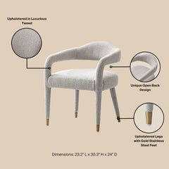 Armchair in Silver Lining