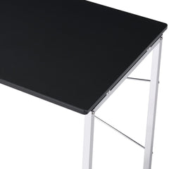 Black and Chrome Vanity Desk
