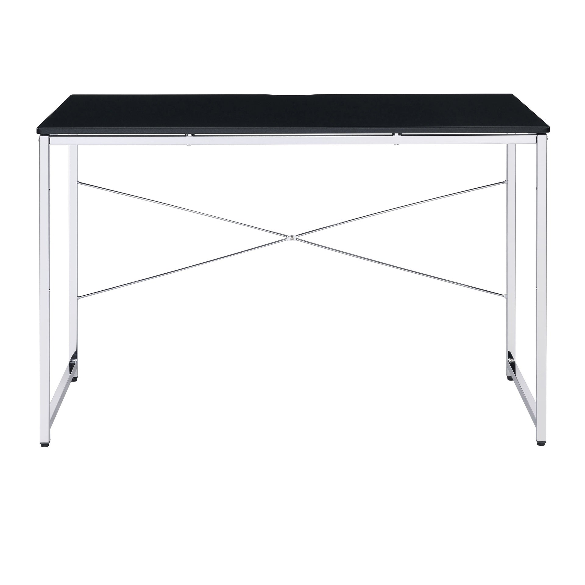 Black and Chrome Vanity Desk