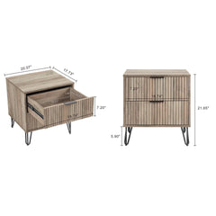 Nightstand in Rustic Gray