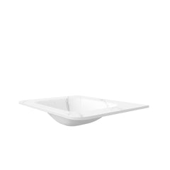 30" Carrara White Sintered Stone Hot-bent Integrated Basin ONLY, NO Cabinet, NO Faucet and Drain, Suitable for NOOR