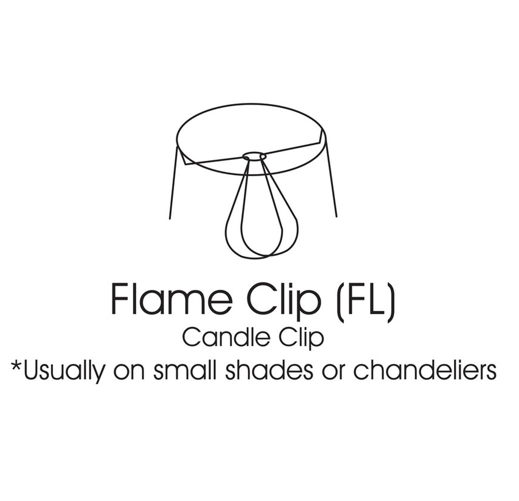 Slant Swirled Side Pleat Chandelier Lampshade with Flame Clip, Oyster (Set of 6)