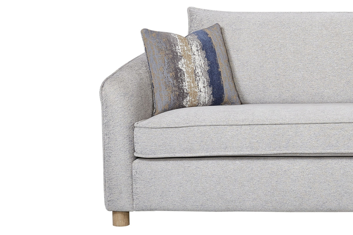 Sofa in Sand Fabric - 2 Down Pillows