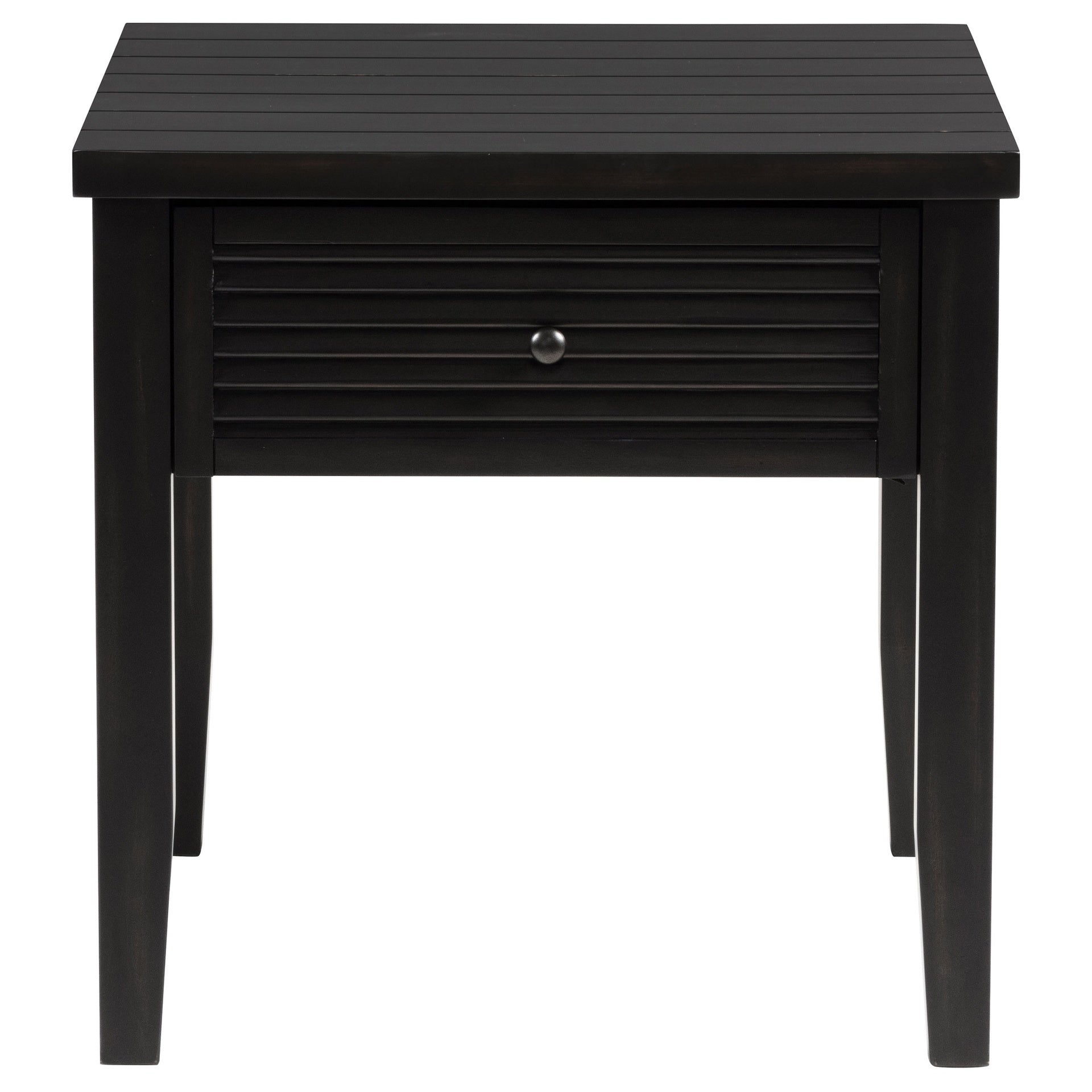 Sutter Distressed Java 1-drawer Square End Table